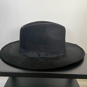 NWOT - Abercrombie & Fitch Black Flat Brim Hat